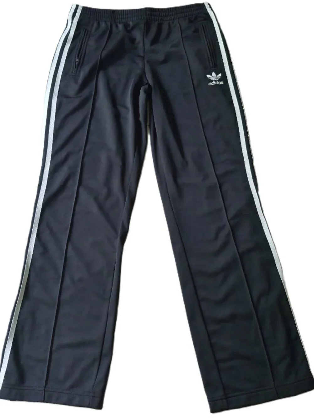 Adidas Originals Men's Black Track Pants Size M Trefoil 3 Stripe
